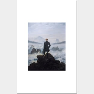 Wanderer above the Sea of Fog - Caspar David Friedrich Posters and Art